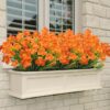 8 Pcs Fall Artificial Outdoors Flowers - Image 2
