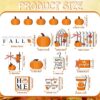 15 Fall Tiered Tray Decor Pumpkins Farmhouse - Image 2