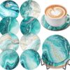 8 Pcs Diamond Art Painting Coasters Diamond Art Coasters with Holder