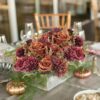 2 Bundles Artificial Fall Flowers 2 Colors Fake Roses Silk Bouquets with Hydrangea Autumn Faux Flowers Arrangements - Image 3