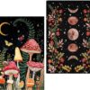 Mushroom Forest Full Drill Round Art Gems with Moon Diamond Art Perfect