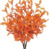 6 Pcs Artificial Fall Eucalyptus Stems Fall Eucalyptus Leaves Plants