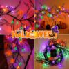 6 Ft 54 LED Halloween Willow Vine Twig Decor Garland with Bats - Image 4