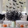 14PCS Black Halloween Decor Artificial Flowers Bulk - Image 6