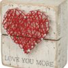 Rustic White String Art Box Sign