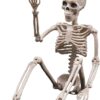 16" Full Body Realistic Faux Human Skeleton with Movable Joints
